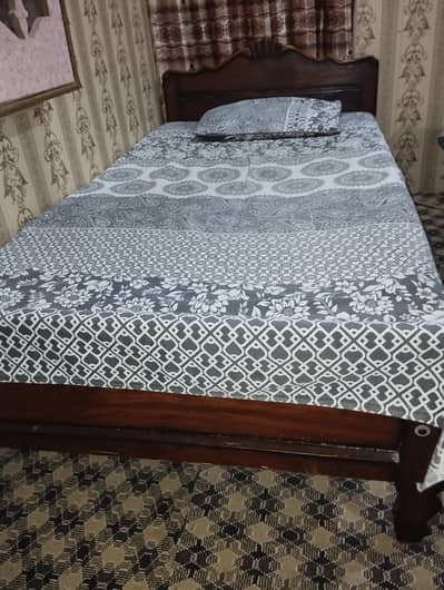 bed and dressing