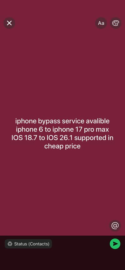 iphone byp. . ss service avalible