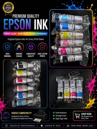 Epson all model original ink available