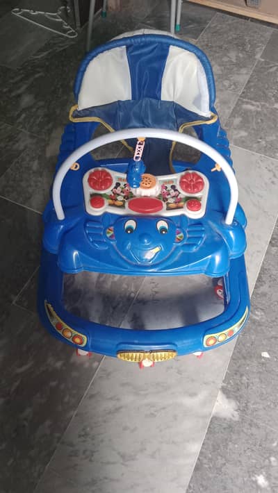 Blue colour baby walker