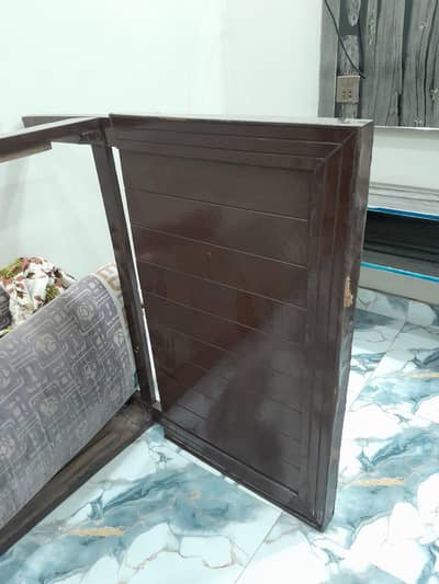 Dark Brown Wooden single bed (Strong & Solid) Available for Sale