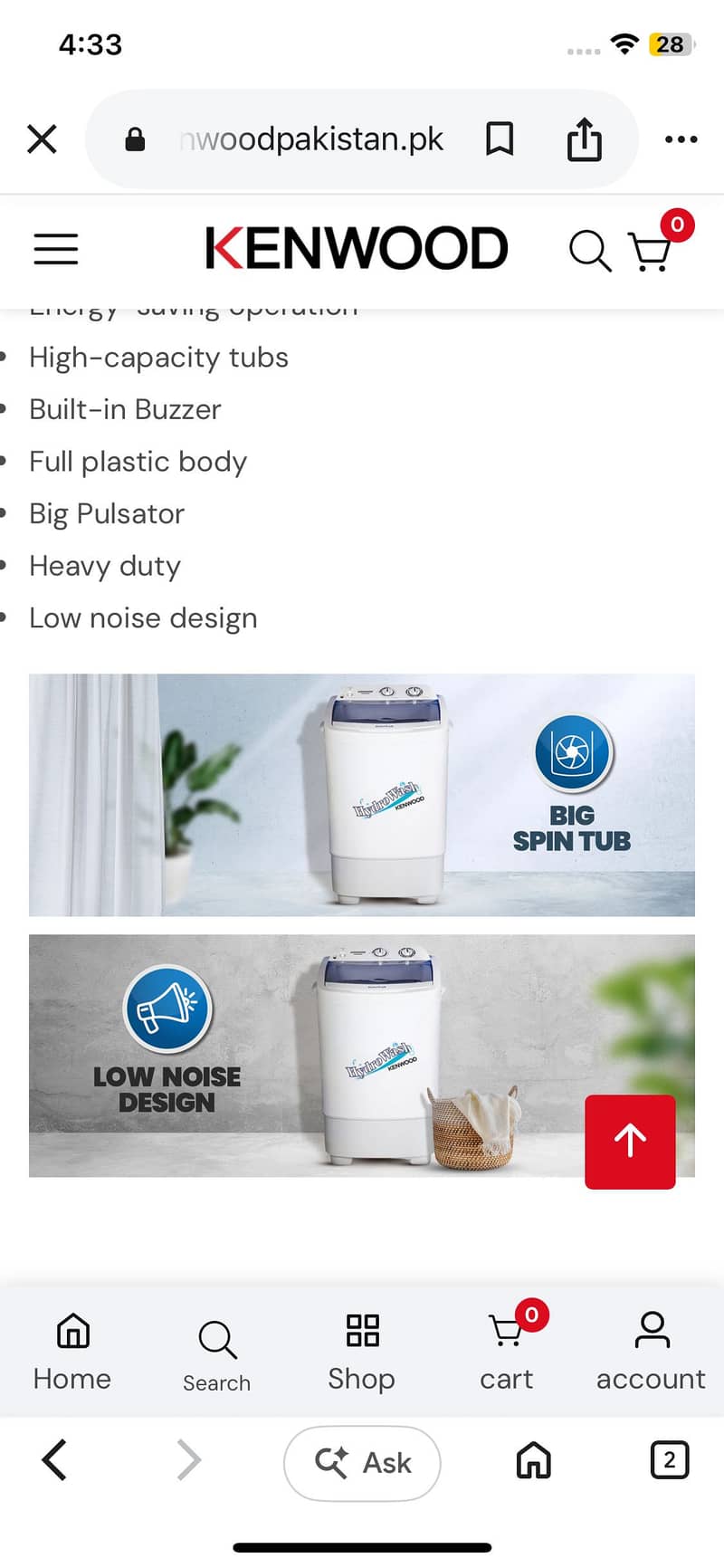 Semi automatic washing machine 1