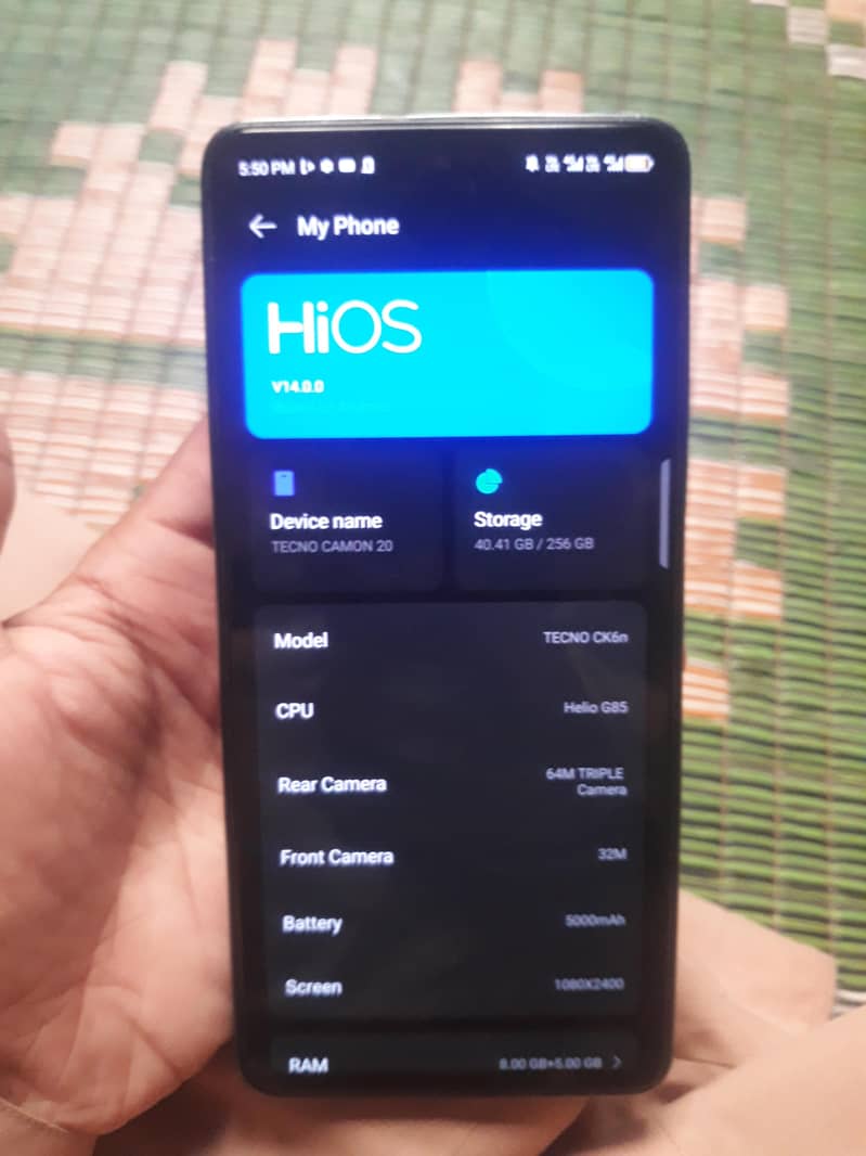 Tecno CAMON 20 0