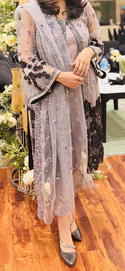 Fancy Black and Grey Gown