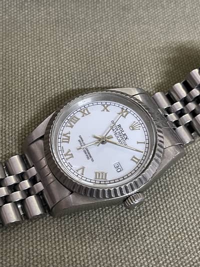 rolex manual winding automatic movement jubilee chain