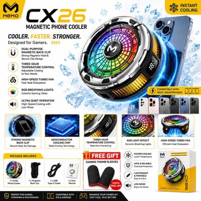 MEMO CX26 / CX21 / CX15 / CX08 PRO / CX07 Magnetic CoolingFan Radiator
