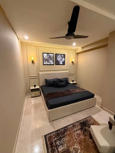 One bedroom apartment per day available Gulbug green Islamabad lukurya furnished apartment