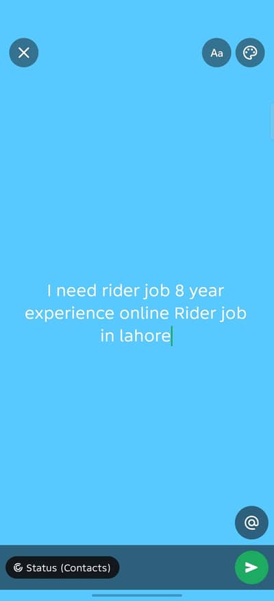 I need rider job