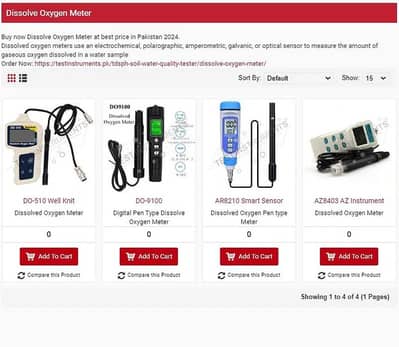 Dissolved Oxygen Meter in Pakistan | DO Meter for Water Testing