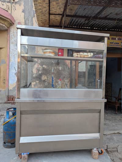 Burger And Shawarma Counter With 10kg Frayer