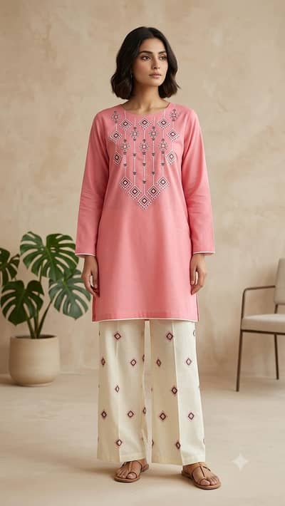Premium Lawn Cotton Heavy Embroidery 2PC Suit - Party Wear Collection