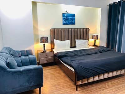 One bedroom apartment per day available Gulbug green Islamabad lukurya furnished apartment