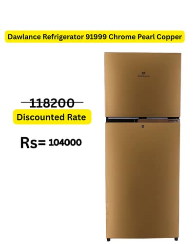 Dawlance Refrigerator 91999 Chrome Pearl Copper