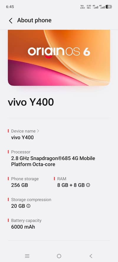 Vivo Y400 5G