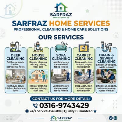 House Cleaning Service / Deep Cleaning / Sofa Cleaning/Carpet Cleaning