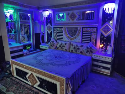 Luxury Bed Set for Sale – Used 1 Year (Quetta)