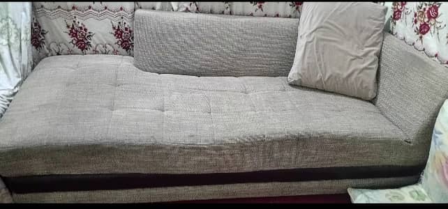 Sofa Cum Bed with 3 Cushion – Good Condition