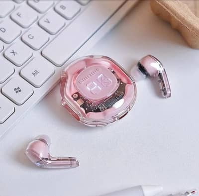 Air39 Crystal Transparent Wireless Earbuds - Brand New