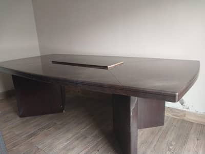 Wooden conference table