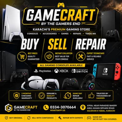 PS5 PS4 Xbox Buy Sell Repair Shop Karachi