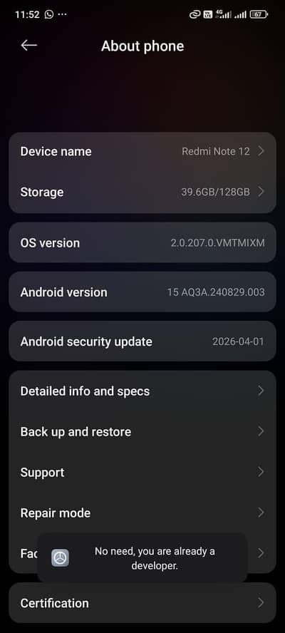 Xiaomi Redmi Note 12 for Exchange