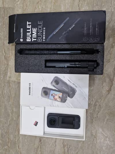 Insta360 X3 camera with magic stick