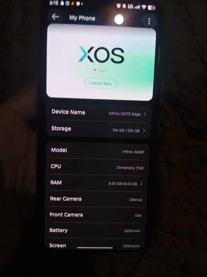 infinix note edge 5
