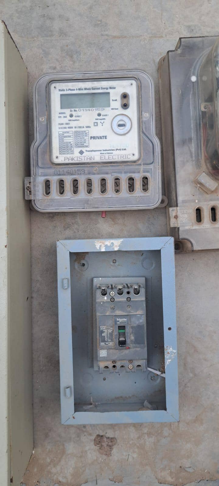 Electric meter, Switch Panel 1