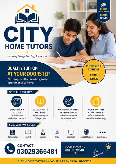 home tutors for all classes and all subjects