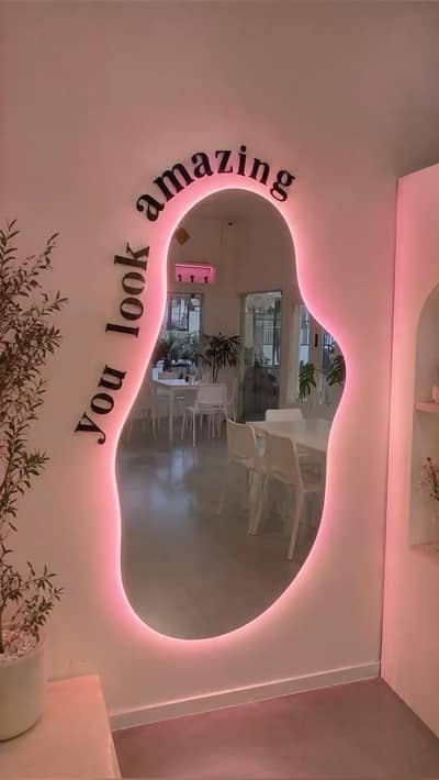 Modern Irregular LED Mirror