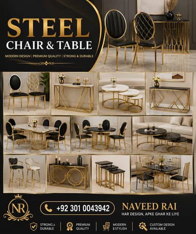 Table console Coffee net set and Chairs