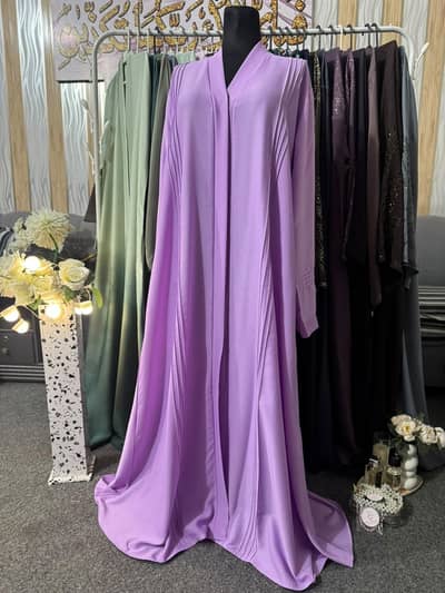 Premium Black Nida Open Abaya - COD All Pakistan