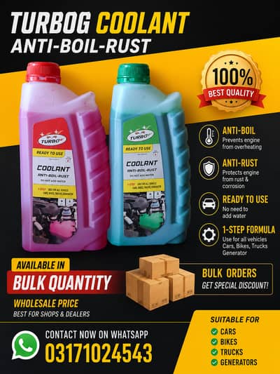 Turbog Coolant Anti Boil Anti Rust 1L & 4L | Wholesale CTN Price