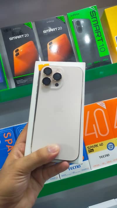 I phone 16 pro max factory unlock LLA ,contact no 03072434815