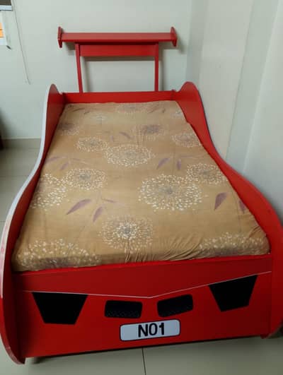 kids single bed with wardrobe