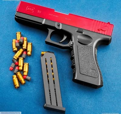 toy metal gun with soft bullets
