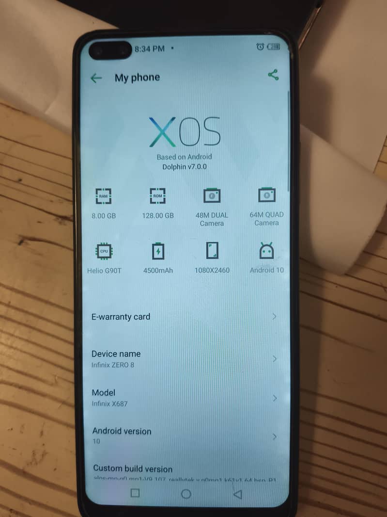 Infinix Zero 8 0