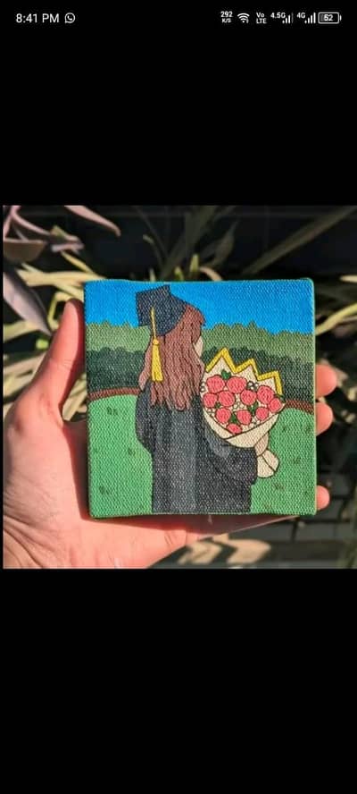 Graduation painting on canvas