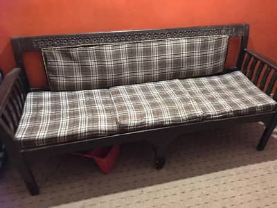 5 seater Vintage wooden sofa set