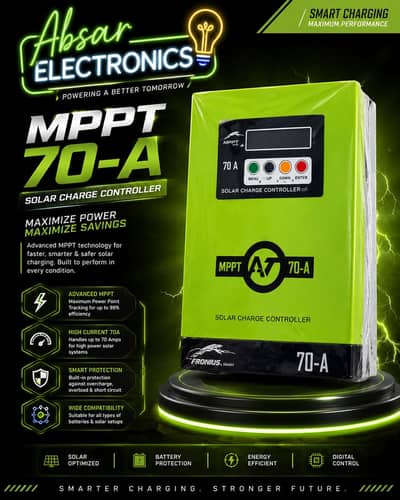 70 A MPPT plus hybrid solar charge controller