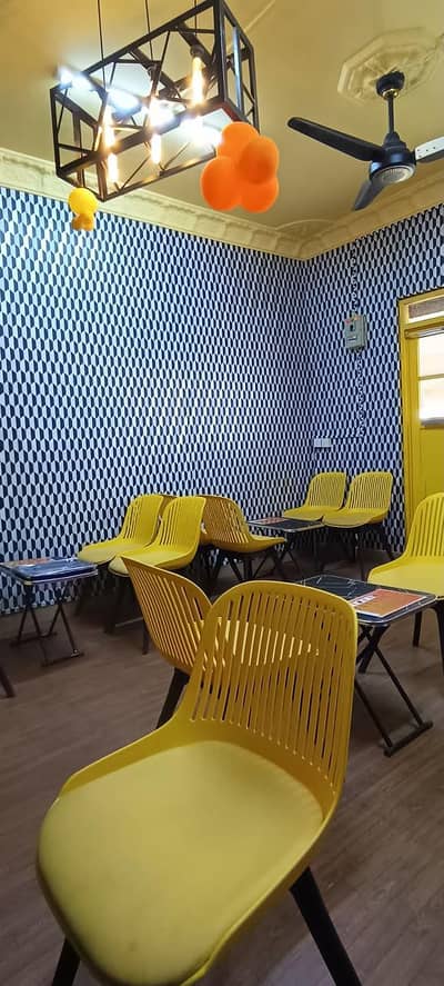 Original Fiber Chairs With Leather Seat