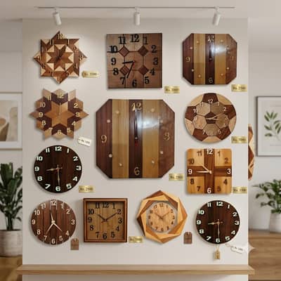 Premium Handmade Wooden Wall Clocks | 20+ Designs