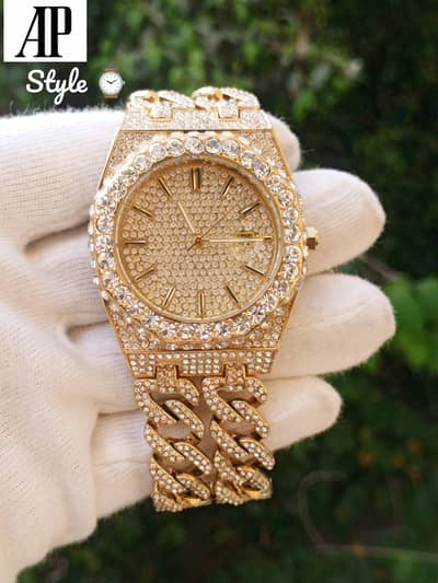 AP STYLE ICED OUT GOLD PLATED CONTACT 03432655513