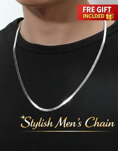 Stylist Cuban Silver Chain for Men and women