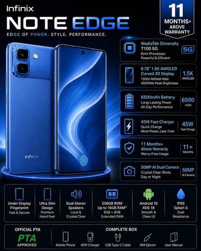 Infinix Note Edge just Box open