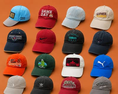 Thrifted caps