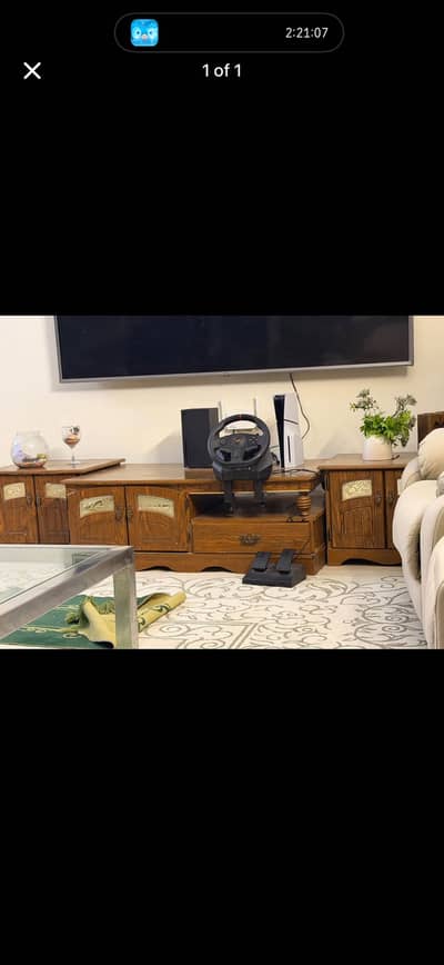 American console table with 2 side table