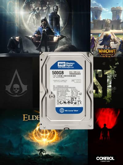 500 gb hard hdd with 100 percent health no issue full of games