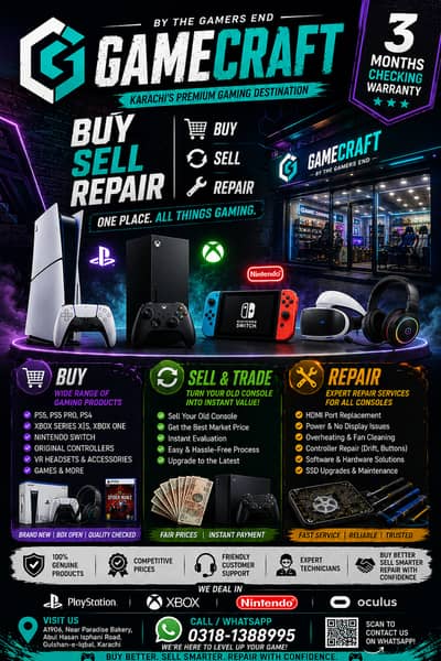 PlayStation Xbox Nintendo Store | Buy Sell Repair Karachi