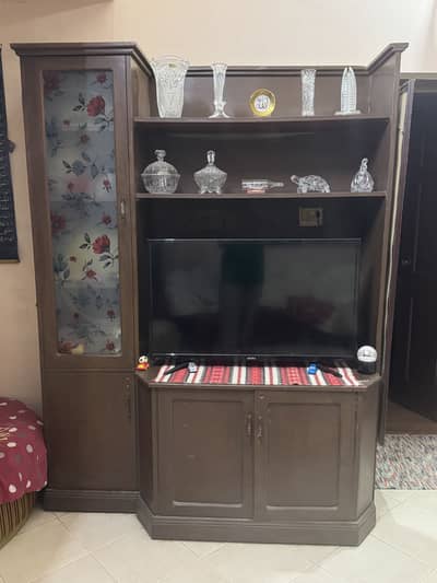 TV Unit with Display Cabinet